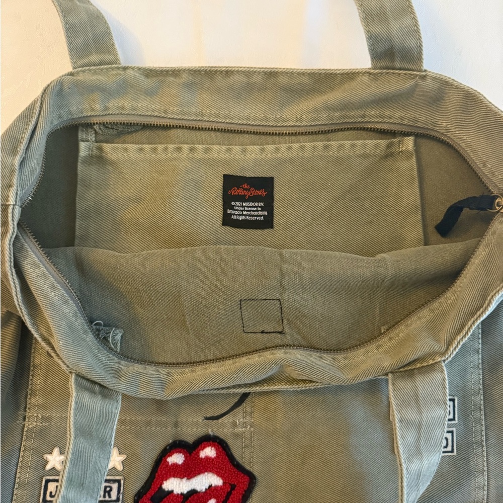 The Rolling Stones Olive Tote Bag - Picture 6 of 6